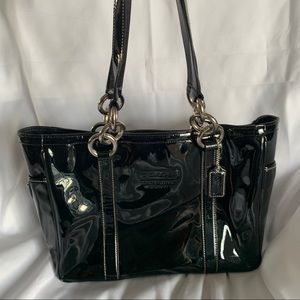 COACH Black Patent Leather Satchel